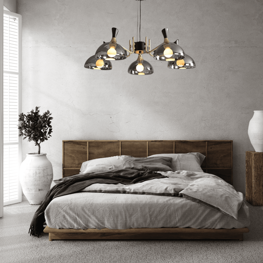 Grosvenor-musta LED-lasikattokruunu | elesira