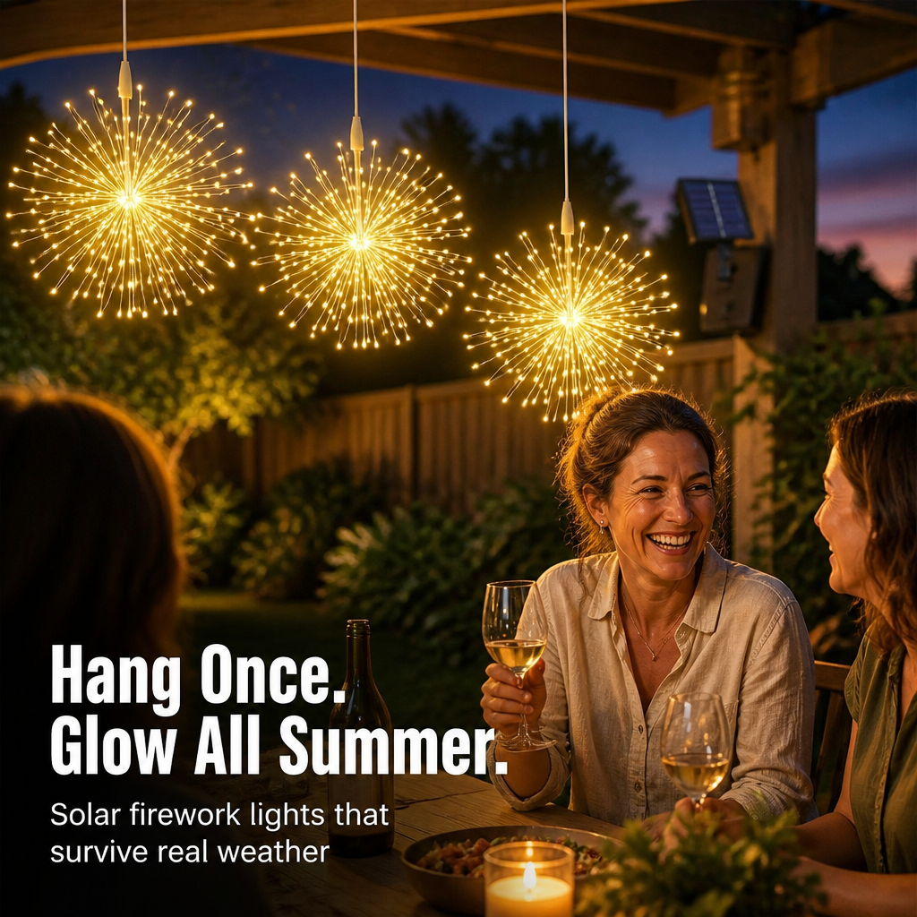 SolarFlare - Geef je nachten een nieuwe uitstraling met oogverblindende, weerbestendige schittering die nooit vervaagt | elesira