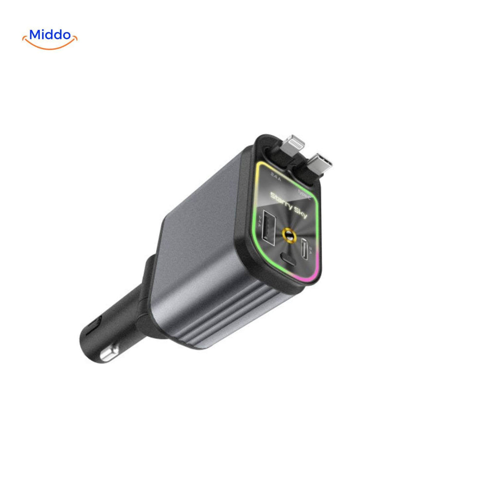 VoltAura | Power Up Four Devices Quickly & Illuminate Your Night Journey Sky | elesira