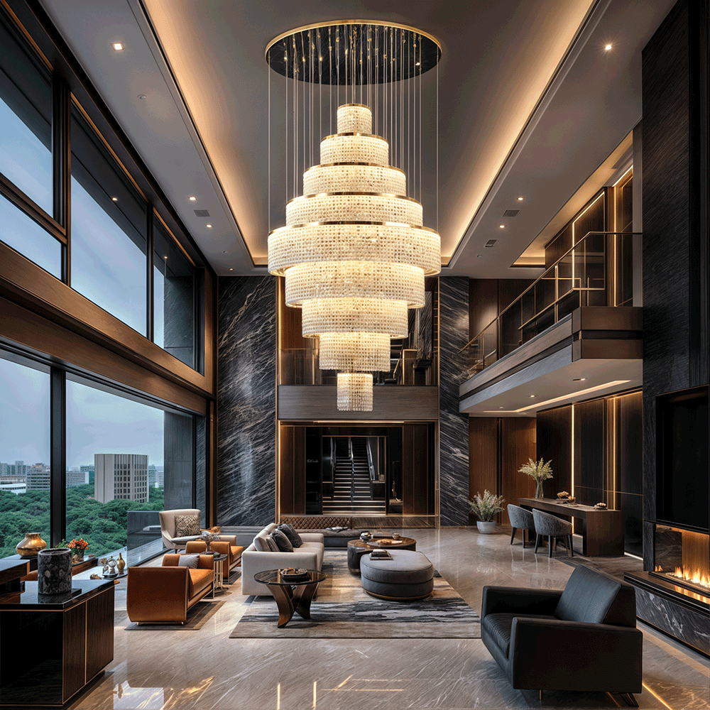 Melanie Crystal Ring Chandelier | elesira
