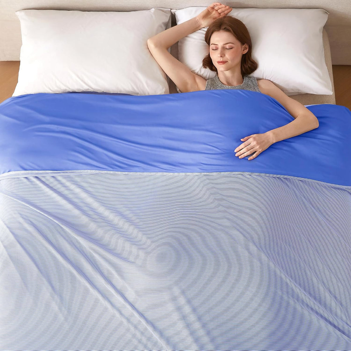 Cozy Comfort Cooling Blanket For Hot Sleepers With Breathable Fabric Light Summer Throw - Elesira