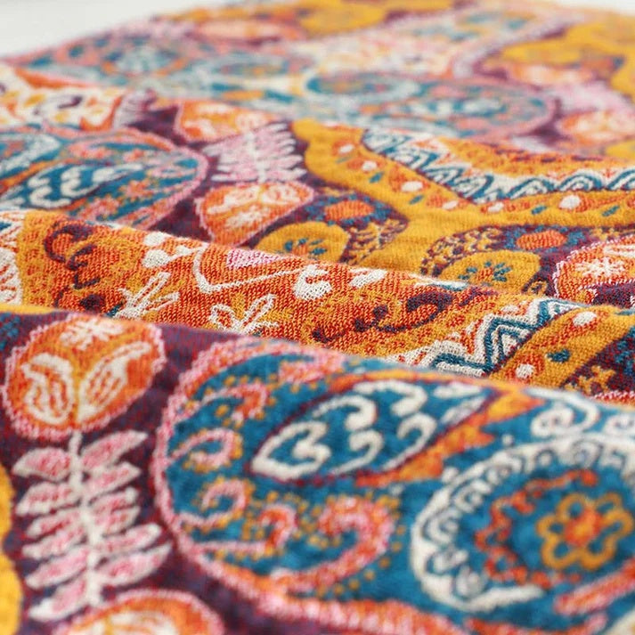 Serviette en coton de style vintage à motif bohème | elesira