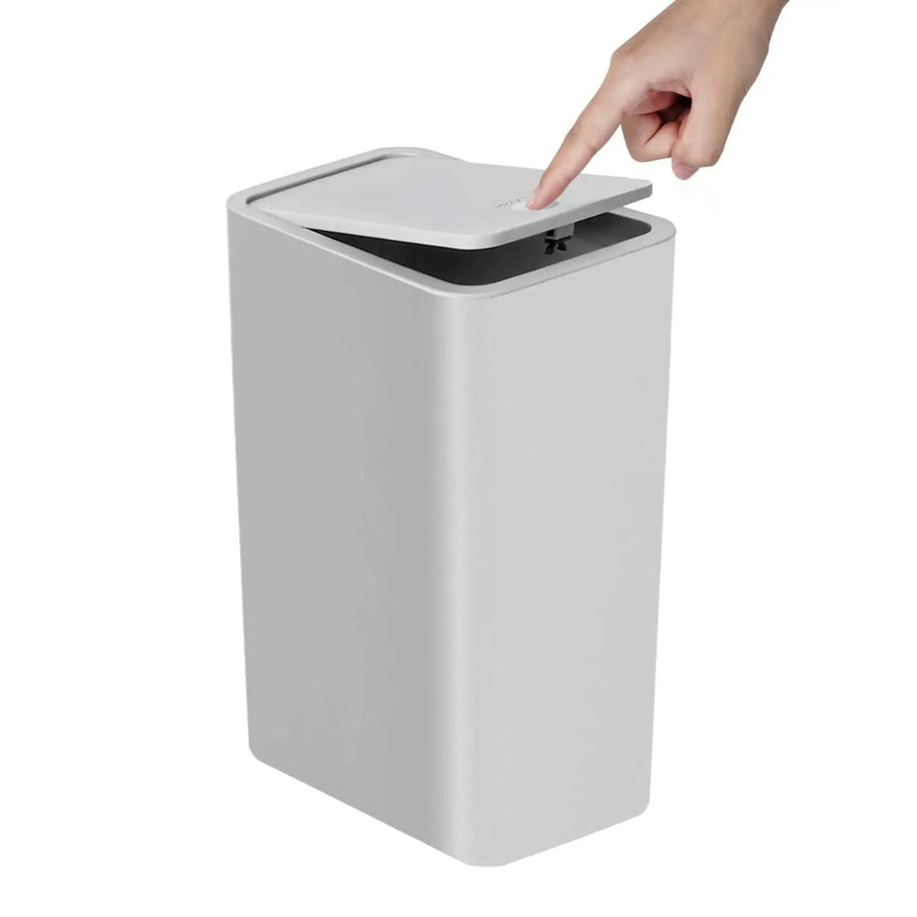 Slim Top Trash Bin 10L - Space-Saving Design | elesira