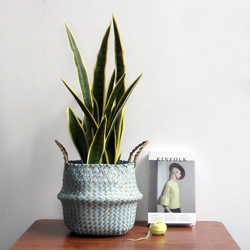 Panier de rangement en osier - Organiseur de style bohème | elesira