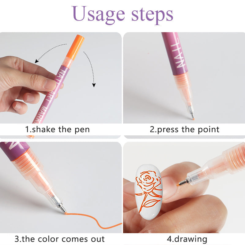 VivaTone Nail Pens | Unleash Your Boldest, Show-Stopping Nail Art Instantly | elesira