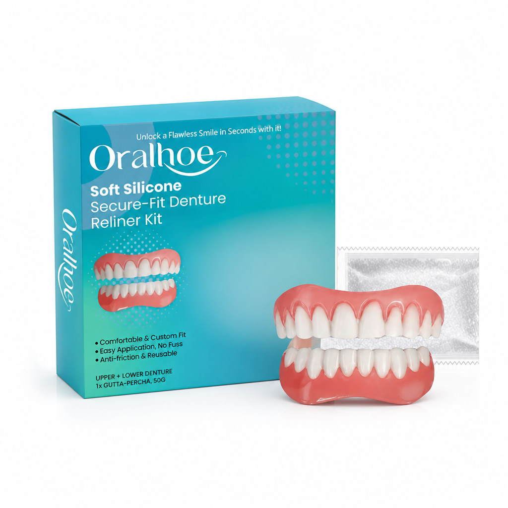 Soft Silicone Secure-Fit Denture Reliner Kit (Upper & Lower) | elesira