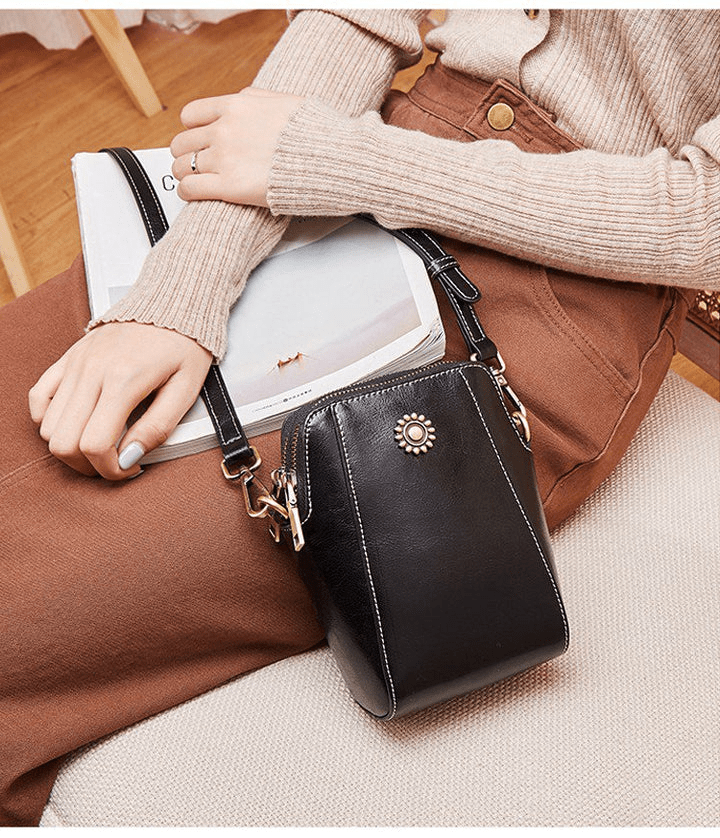 VioraLux Leather Crossbody | Command Attention with Timeless Elegance and Effortless Confidence | elesira