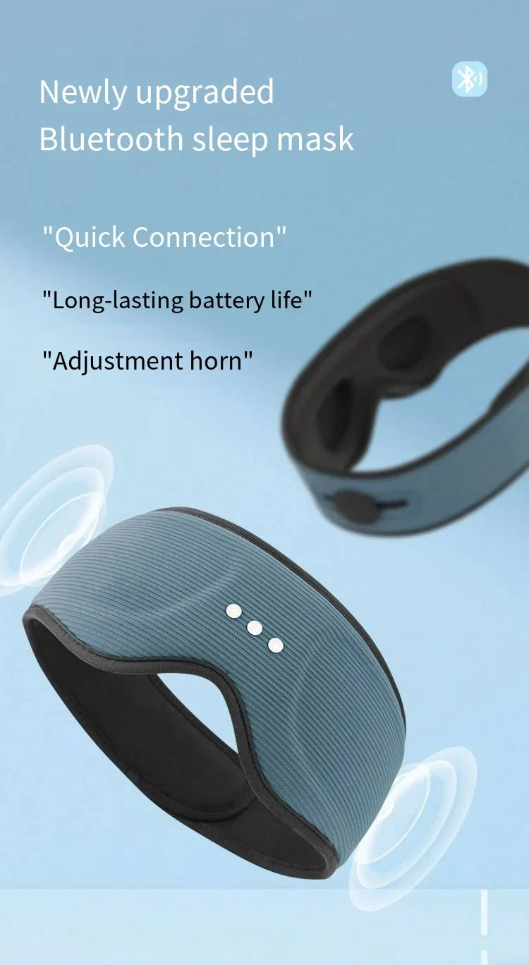 قناع نوم Comfort Sleep من رغوة الذاكرة مع موسيقى لاسلكية عبر Bluetooth - إليسيرا