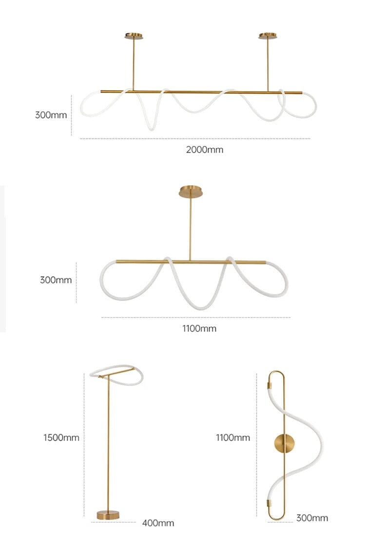 The Soran Swirl Chandelier | elesira