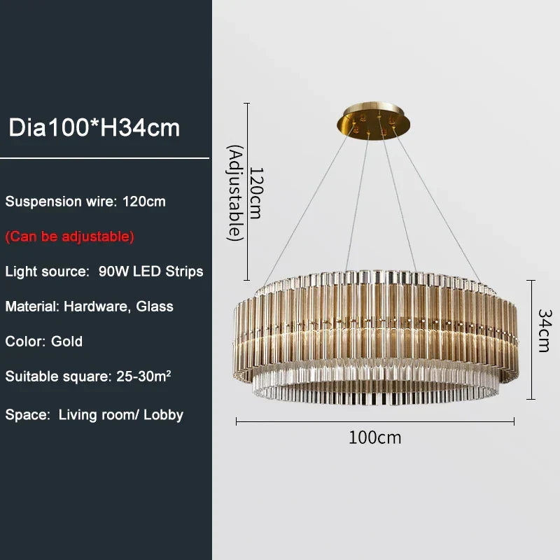 Mia-lysekrone i glass | elesira