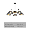 Grosvenor-musta LED-lasikattokruunu | elesira