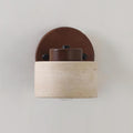Versatile Indoor/Outdoor Sconce - Elegant Stone & Wood Finish | elesira