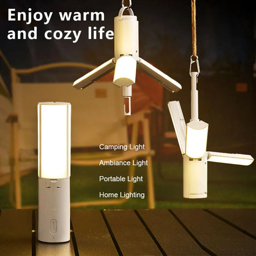 Adventure Light Folding Lantern With Three Light Modes And Fast Charging For Outdoor Use - Elesira