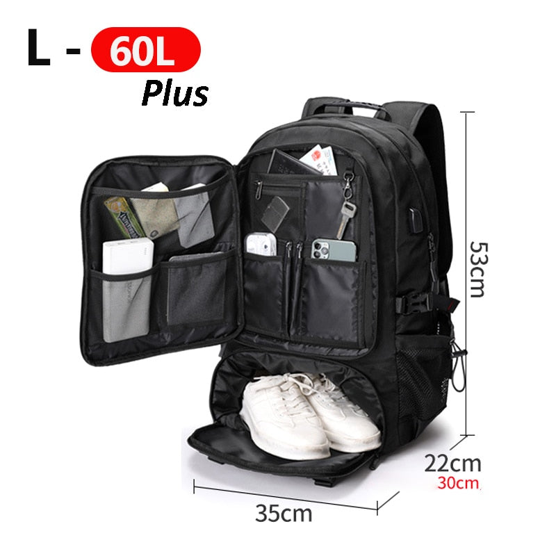 תרמיל נסיעות Adventure Pack בעל קיבולת גדולה ועמידות למים, לחובבי פעילויות חוץ - Elesira