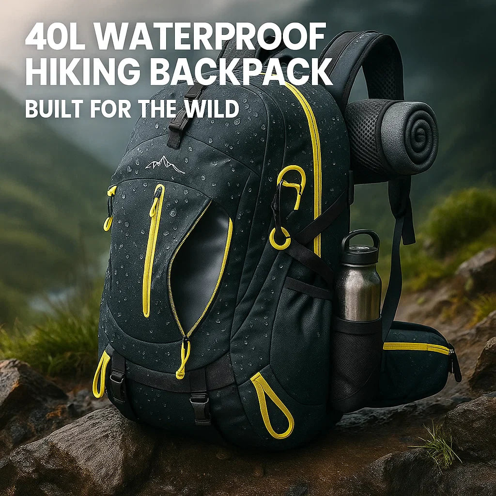 Adventure Ready 40L 防水背包，适合户外探险 - Elesira