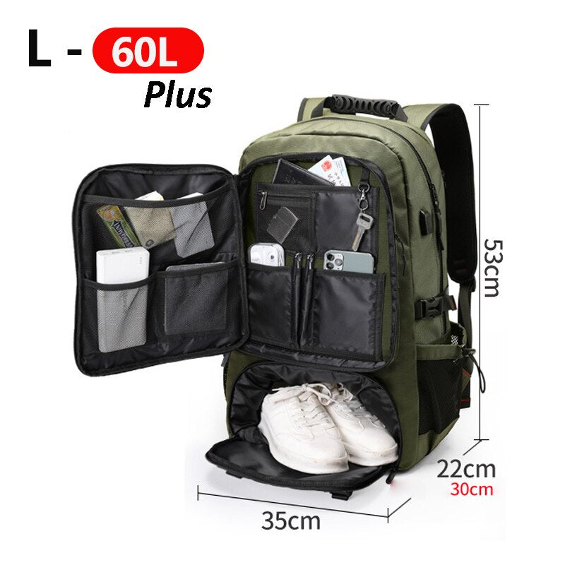 Adventure Ready Large-Capacity Water-Resistant Hiking Backpack For Camping - Elesira