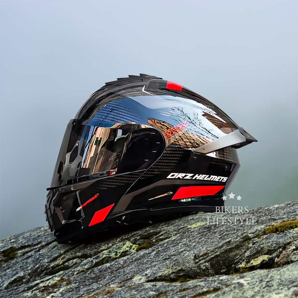 AeroGuard modulaire helm met dubbele vizieren en comfortabele pasvorm voor betere bescherming - Elesira