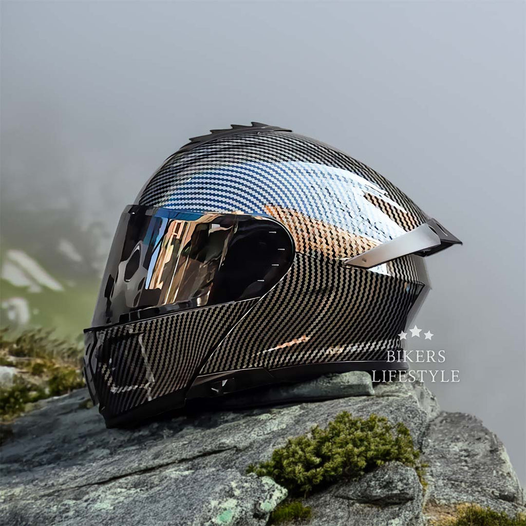 AeroGuard modulaire helm met dubbele vizieren en comfortabele pasvorm voor betere bescherming - Elesira