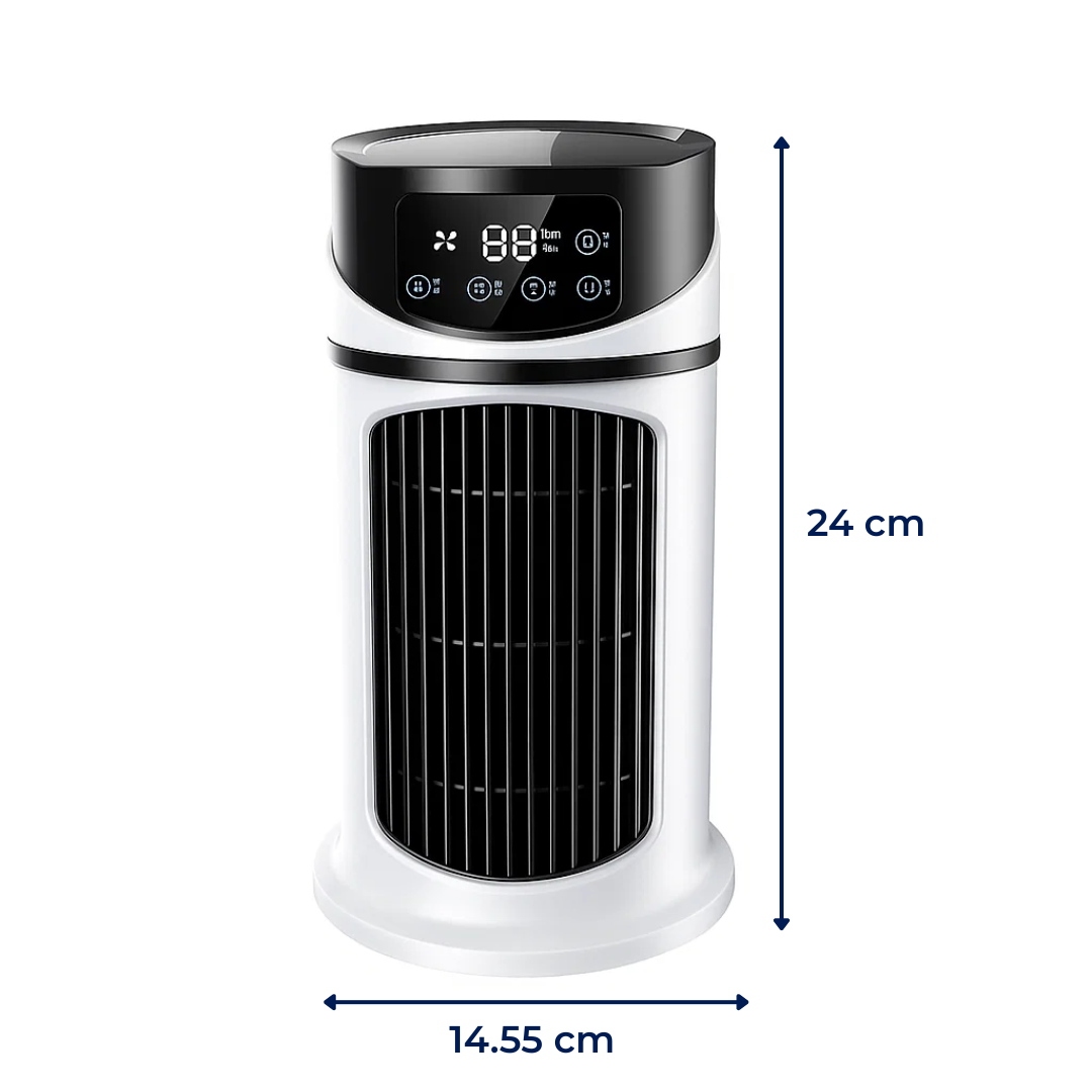 Aeromist USB-drevet luftfugter og luftkøler til skrivebord eller hjem med hurtig køling – Elesira