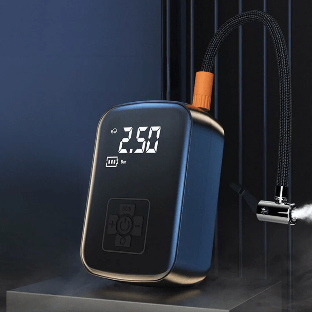 AirSwift Pro compacte elektrische pomp met ledlamp en meerdere mondstukken - Elesira