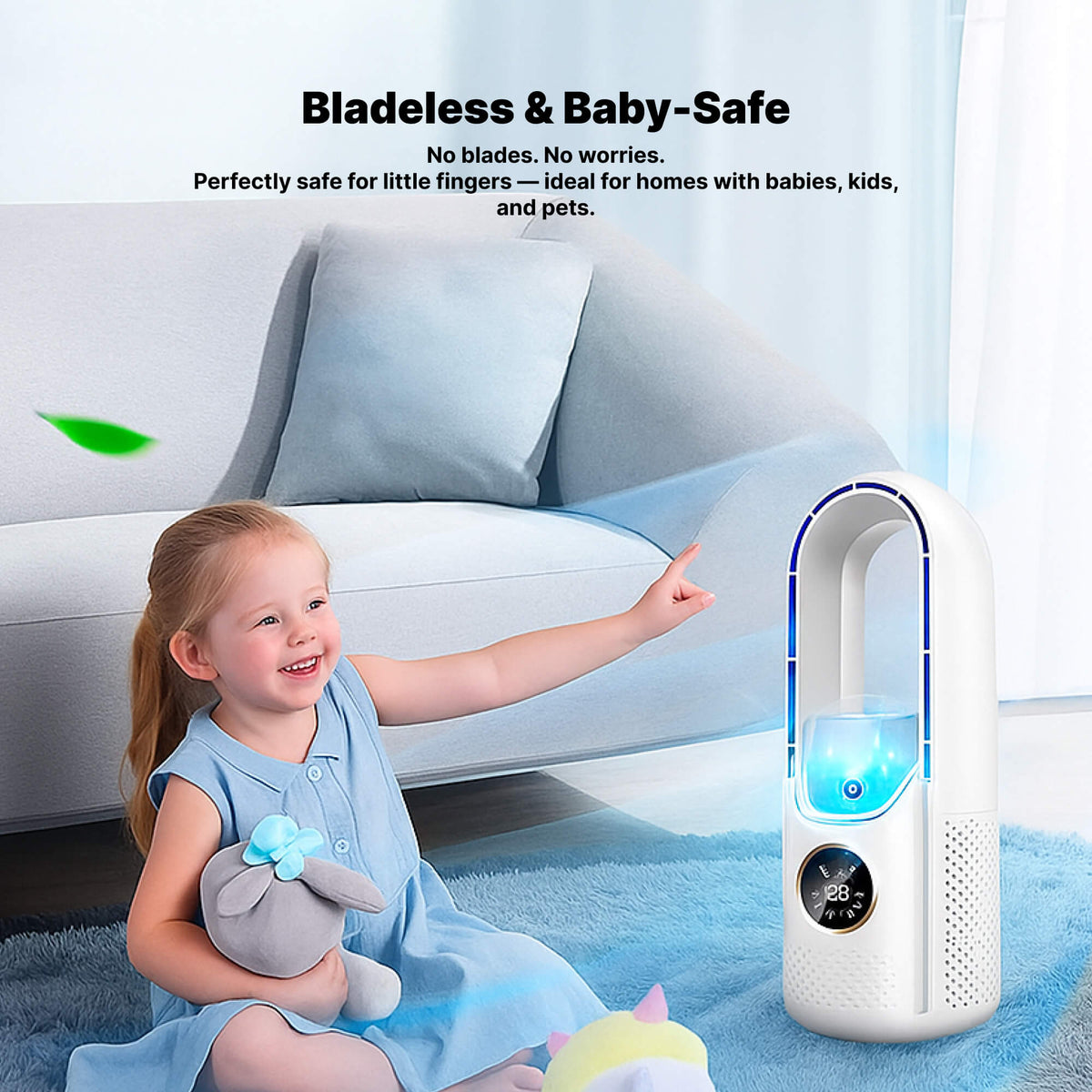 WhisperCool draagbare aircooler zonder bladen: perfect voor elke ruimte | elesira
