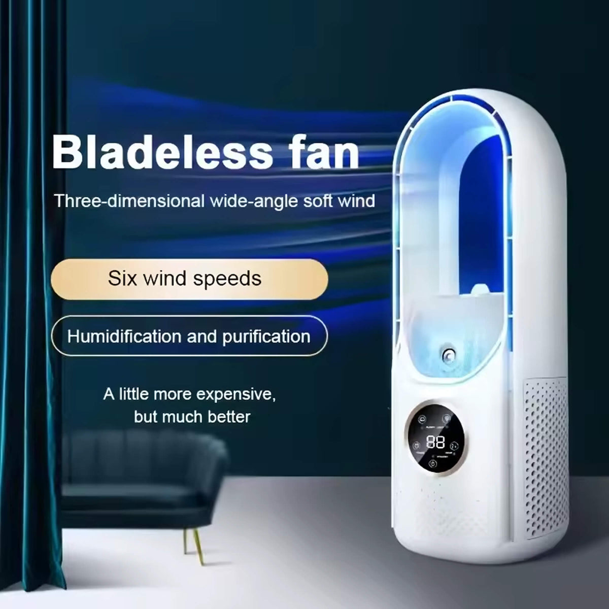 WhisperCool draagbare aircooler zonder bladen: perfect voor elke ruimte | elesira