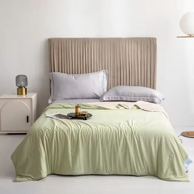 Couverture rafraîchissante Airy à régulation thermique pour les personnes qui ont chaud la nuit, en tissu respirant - Elesira