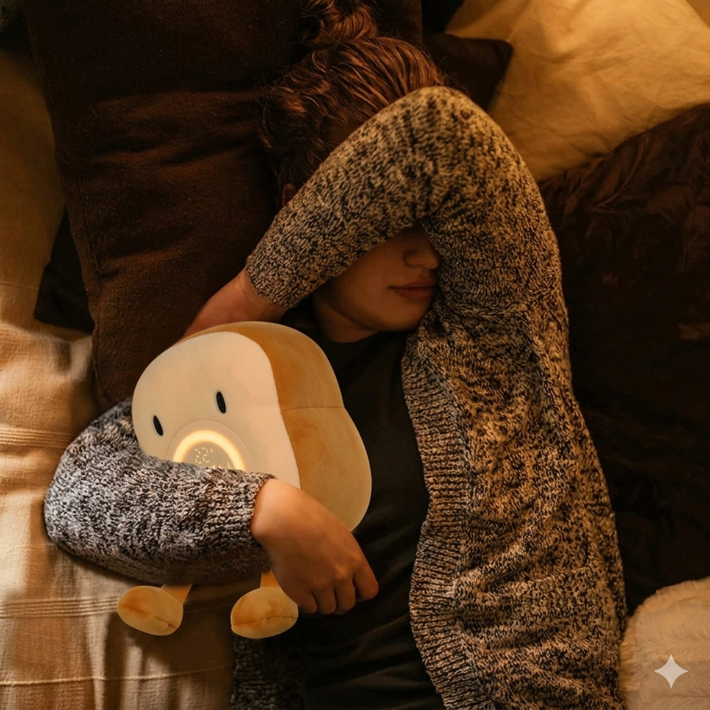 SnuggleGlow Rechargeable LED Alarm Clock & Night Light | elesira