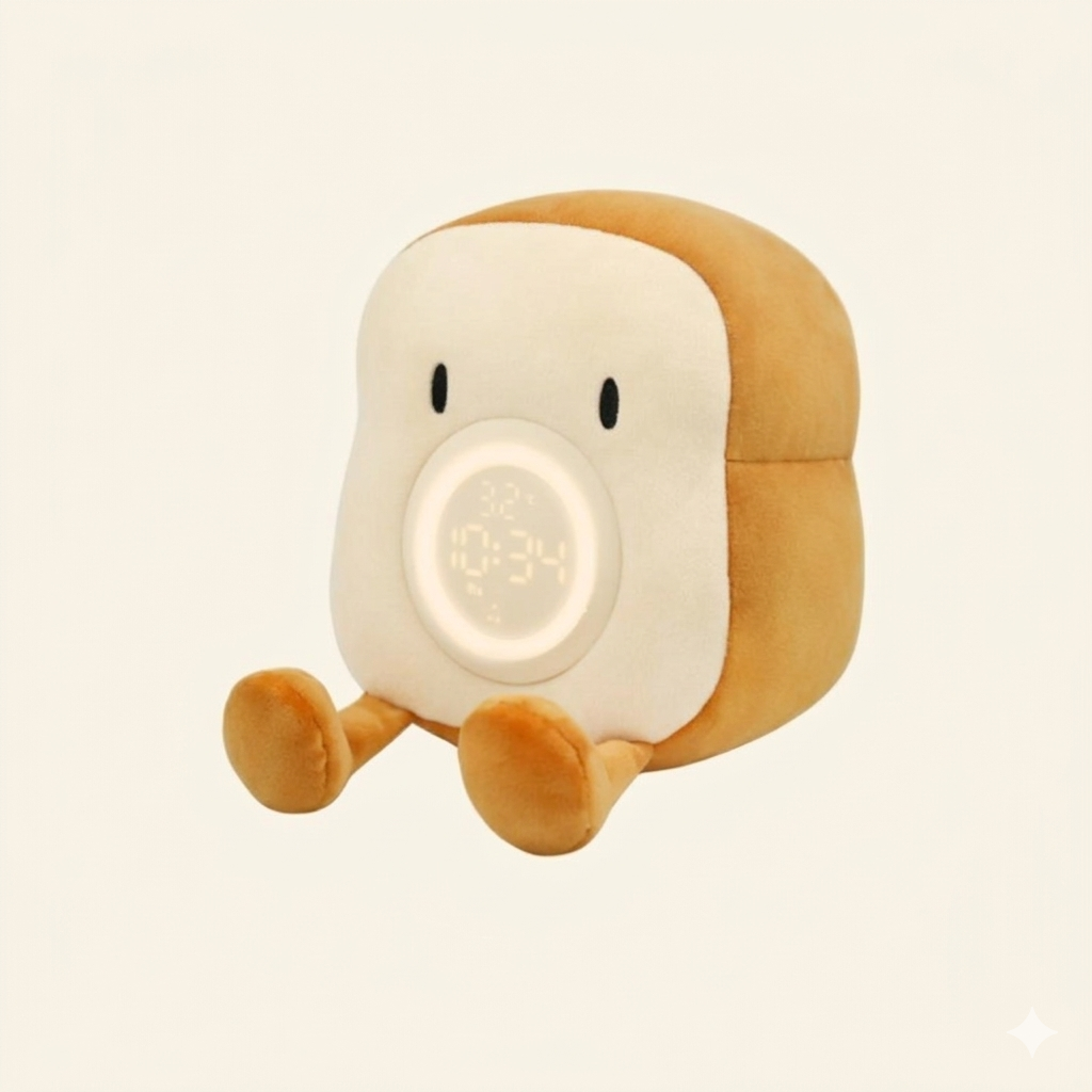 SnuggleGlow Rechargeable LED Alarm Clock & Night Light | elesira