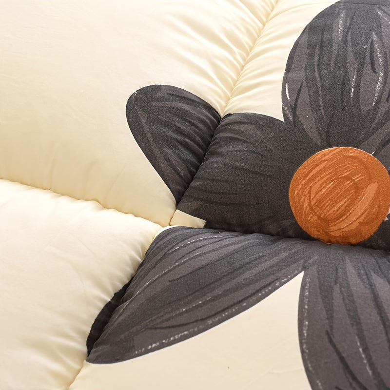 Year-Round Duvet Insert With Soft Down-Alternative Fill And Geometric Pattern - Elesira