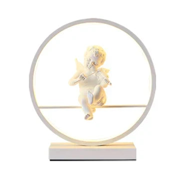 GuardianGlow - Angel Doll Table Lamp | elesira