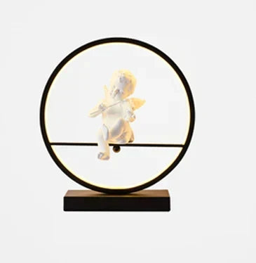 GuardianGlow - Angel Doll Table Lamp | elesira