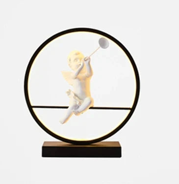 GuardianGlow - Angel Doll Table Lamp | elesira