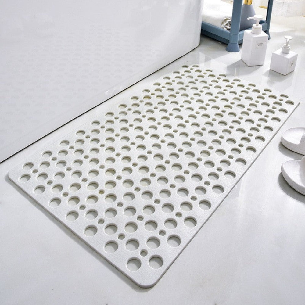 SlipSafe Shower Mat with Enhanced Grip and Efficient Drainage | elesira