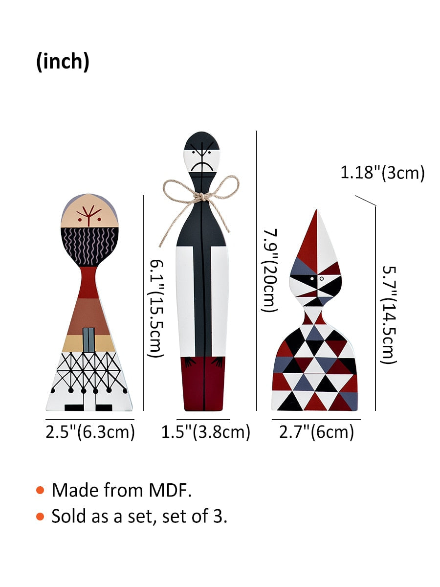 Ambachtelijke houten figuren van MDF als feestelijke woondecoratie en aandenken - Elesira