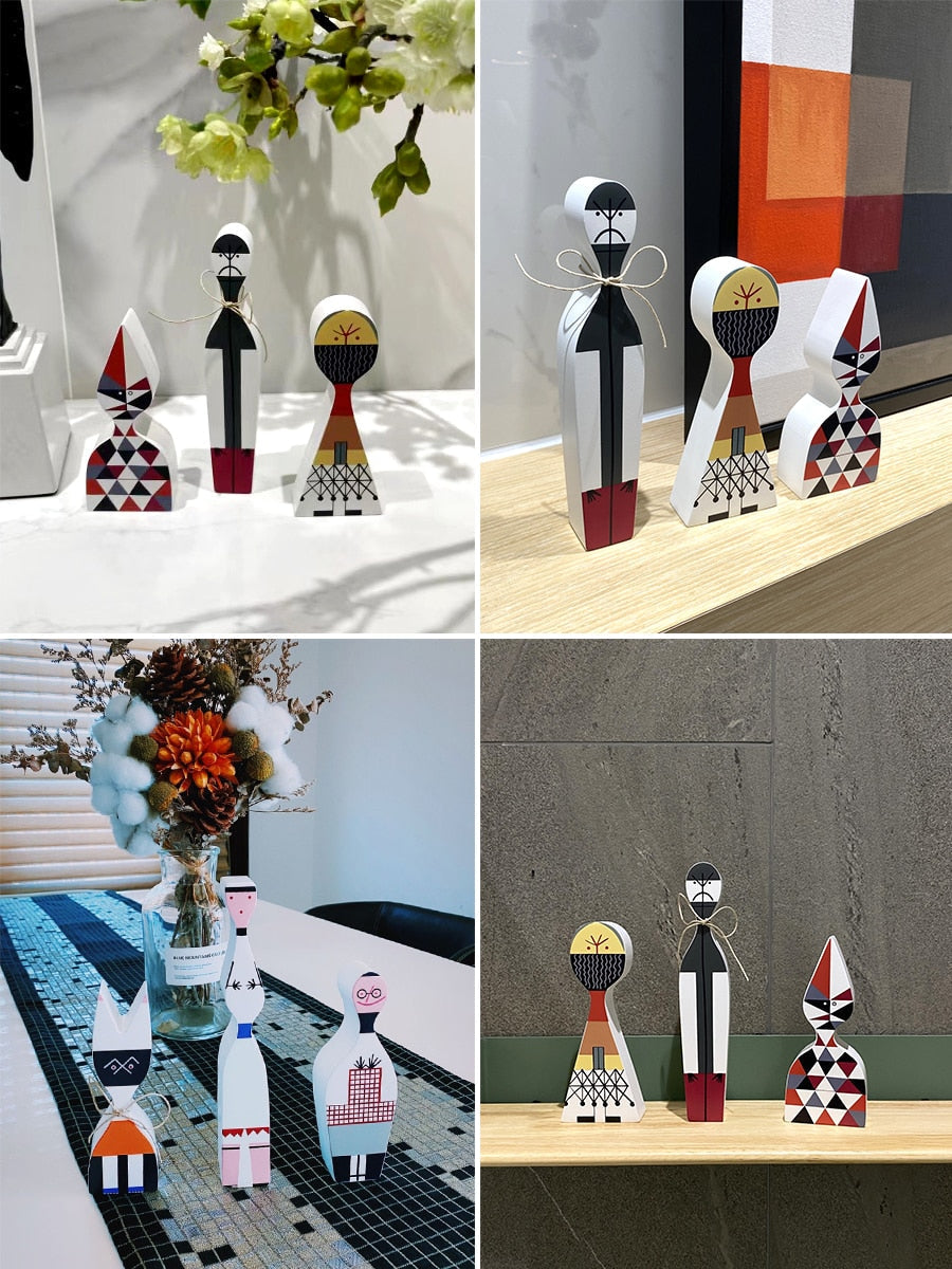 Ambachtelijke houten figuren van MDF als feestelijke woondecoratie en aandenken - Elesira