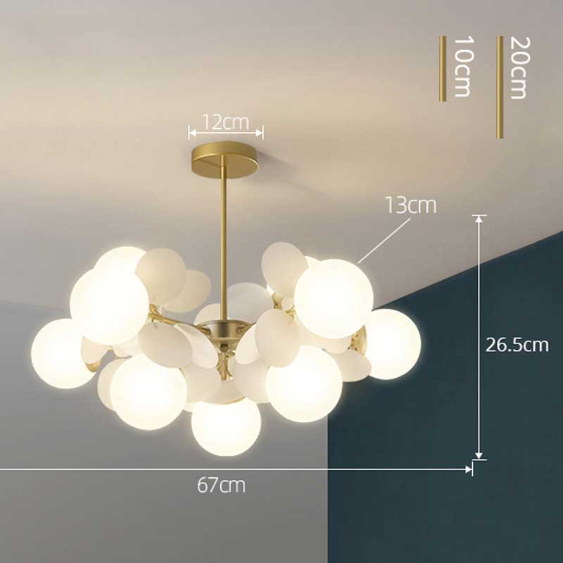 Färgglad grenformad LED-ljuskrona med energisnål belysning för eleganta interiörer – Elesira