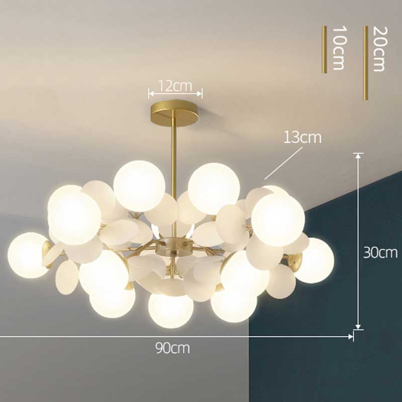 Färgglad grenformad LED-ljuskrona med energisnål belysning för eleganta interiörer – Elesira