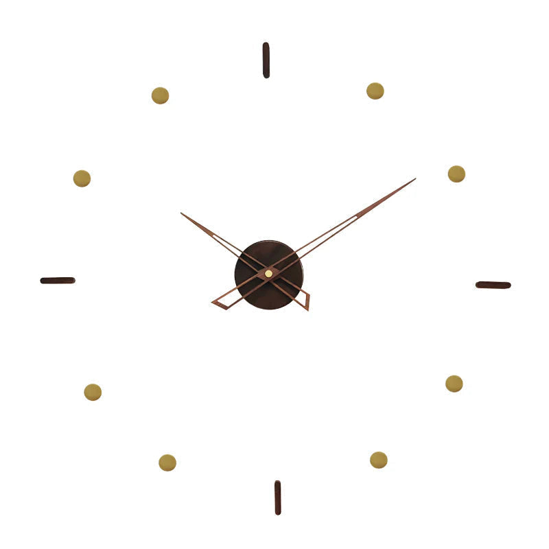Moderne minimalistische 3D-wandklok met stil kwartsuurwerk voor eigentijdse decoratie - Elesira