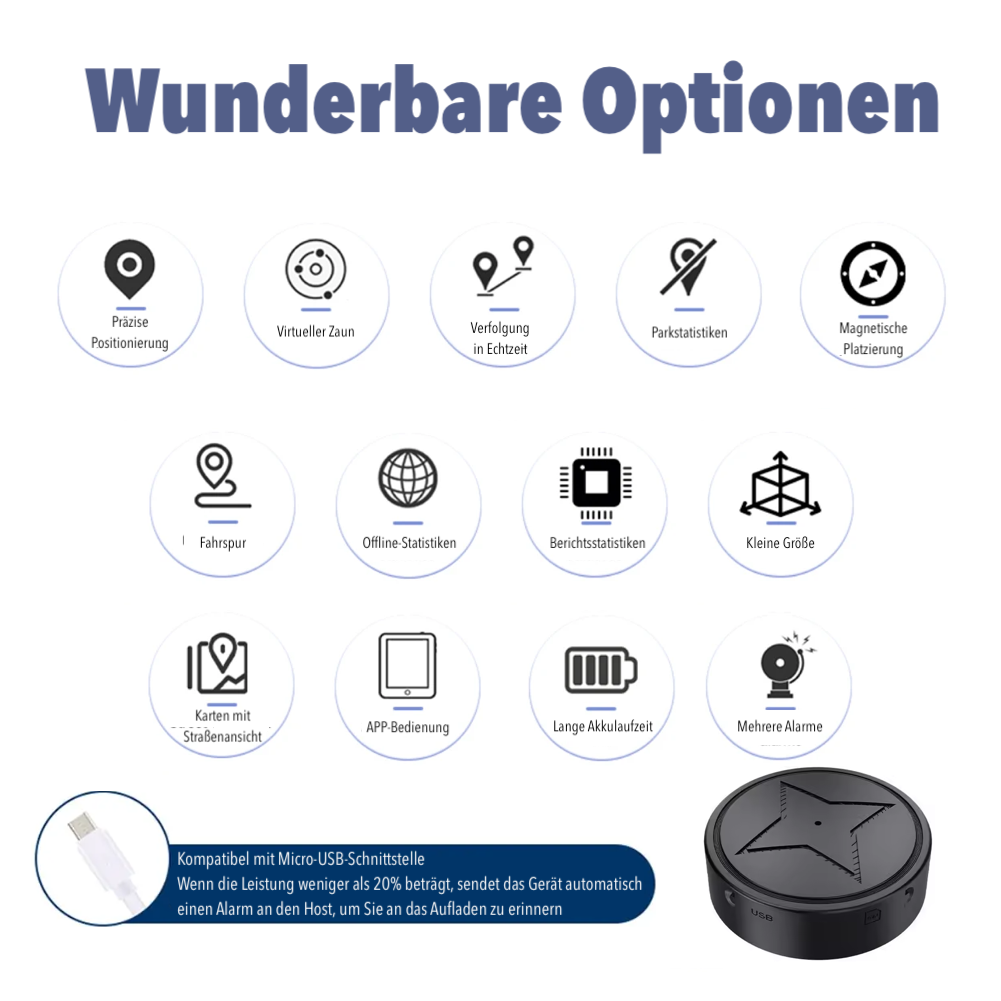 AstraTrack Compact Magnetic GPS Tracker For Real Time Vehicle Location - Elesira