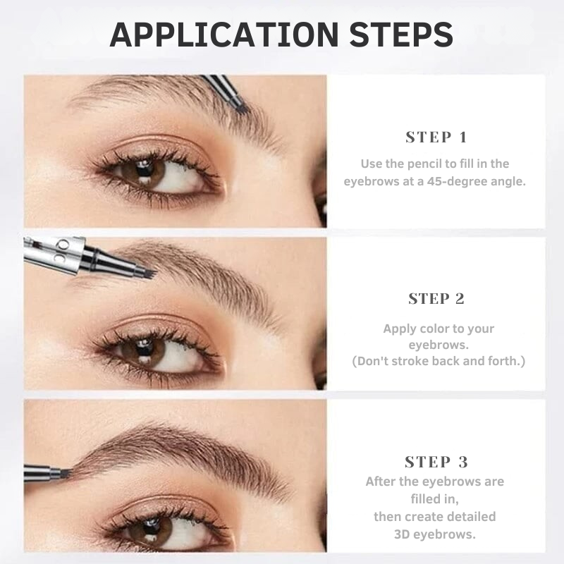 Vattentät ögonbrynspenna för microblading – spets med 4 zinkpigment | elesira