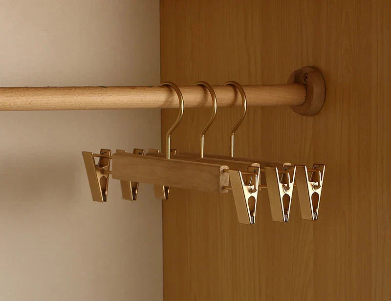 Aurelia Wooden Hangers With Wide Shoulder Design In Premium Camphor Wood - Elesira