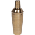 Shaker para cocktails Avery com acabamento em latão antigo e aço inoxidável martelado - Elesira