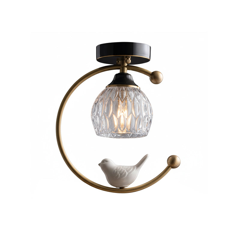 AvianGlow Bird Ceramic Ceiling Lamp For Elegant Home Decor - Elesira