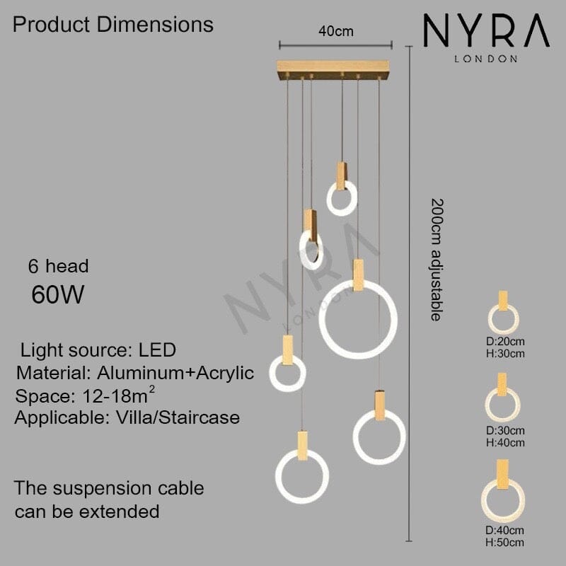 Halo Ring Chandelier | elesira