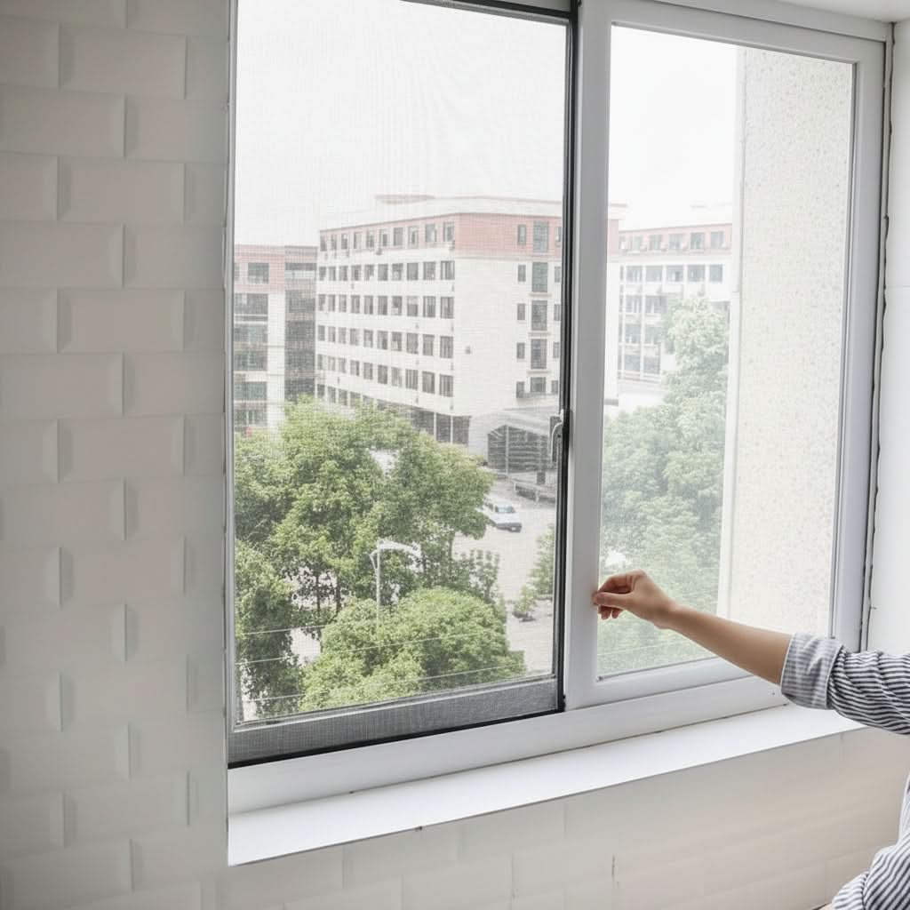 Moustiquaire pour fenêtre, protection contre les insectes et circulation d'air frais | elesira