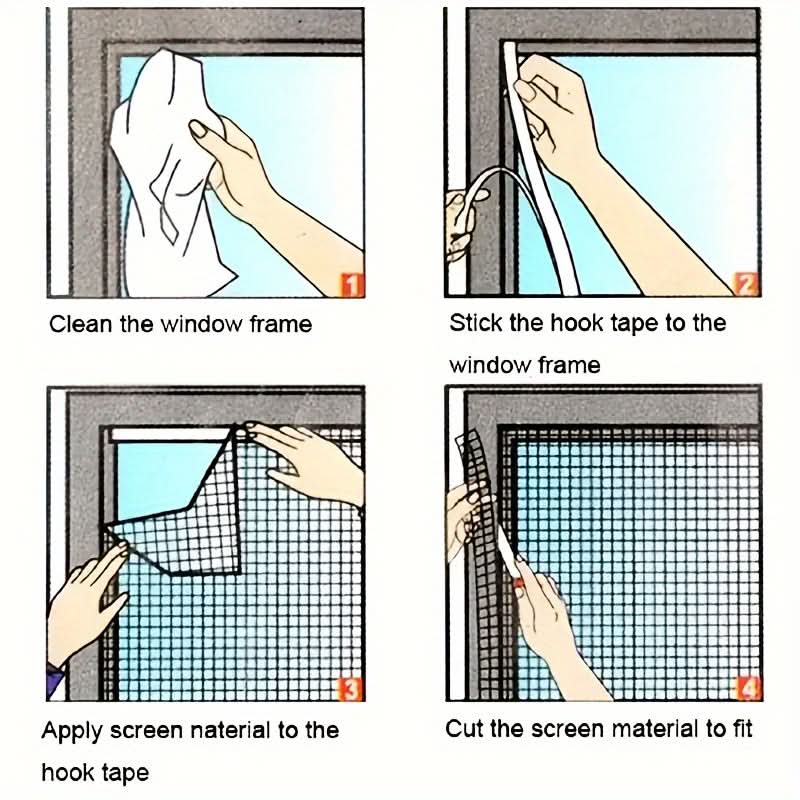 Window Mosquito Screen for Insect Protection and Fresh Air | elesira