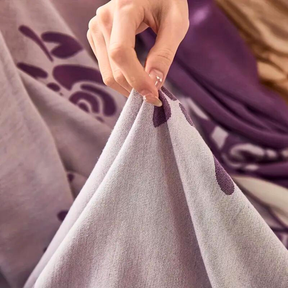 Roze verkoelende deken met bloemenpatroon van bamboevezel voor zomercomfort - Elesira