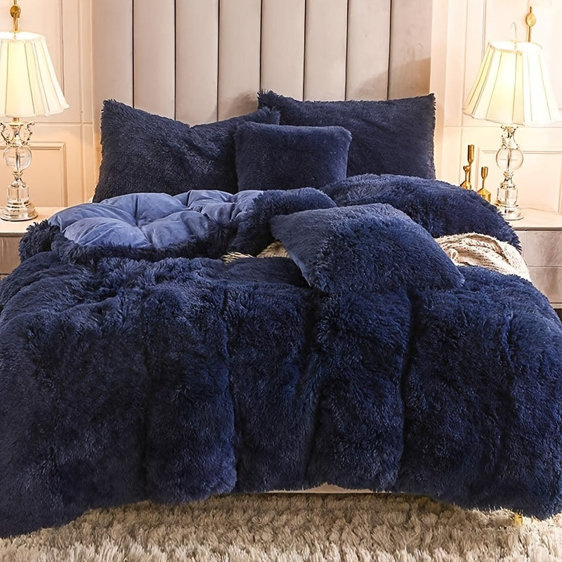 Bamboo Silk Bedding Duvet Cover Ensemble With Zipper For All Season Comfort - Elesira