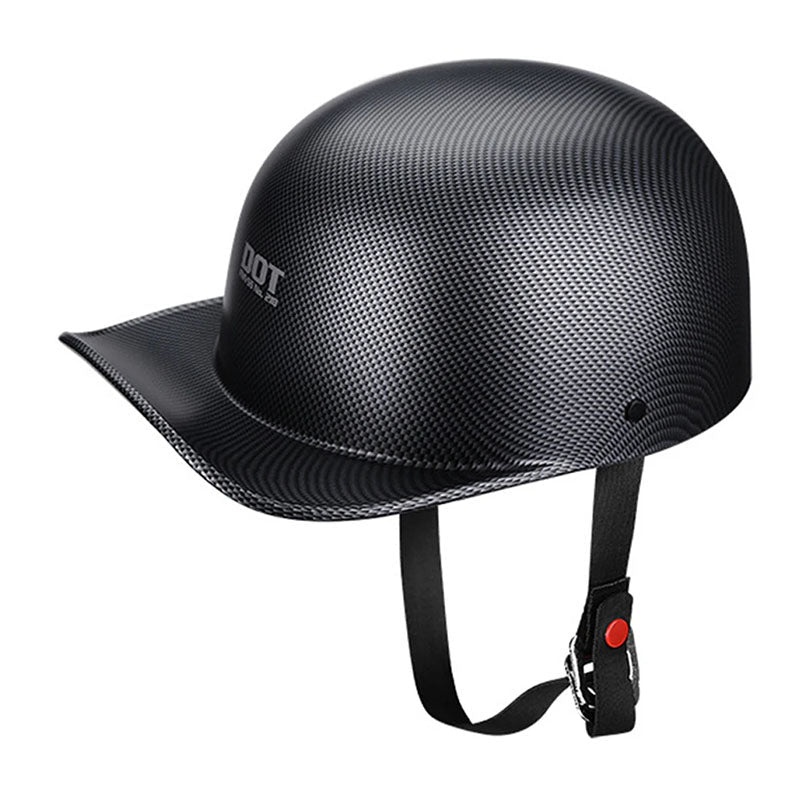 Baseball Cap Motorcycle Helmet With DOT Approval And Lightweight Build - Elesira